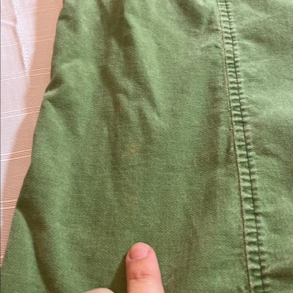 Vintage 90's/Y2K L.L. Bean Women's Green Cotton/Spandex Shacket Grunge Medium - Picture 10 of 10